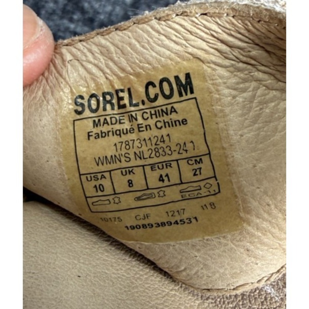 Sorel Womens Sz 10 Joanie II Tan Ankle Strap Wedge Sandal nl2833-241 - Picture 2 of 8